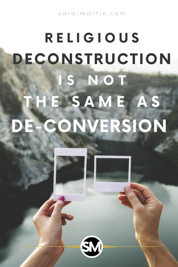 religious deconstruction is not the same as de-conversion